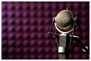 purple-soundproofing-foam-microphone